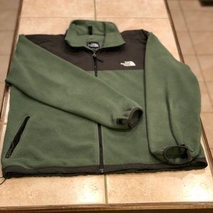 North Face green fleece